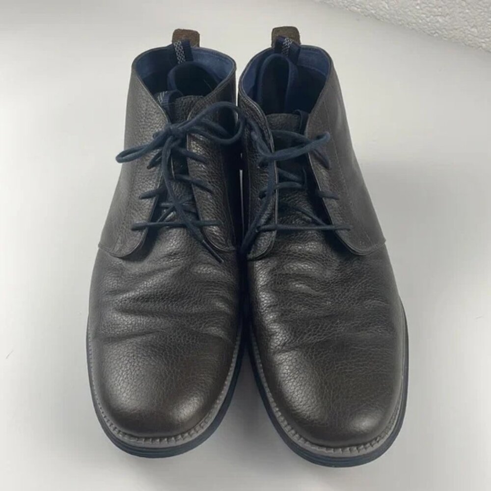 Cole Haan | Grand OS Tumbled Leather Lace Up Chukka Boot Size 13 EUC